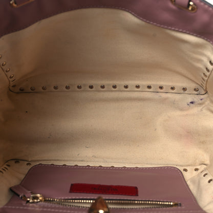 Valentino Garavani Vitello Small Rockstud Tote Lipstick 4 of 11