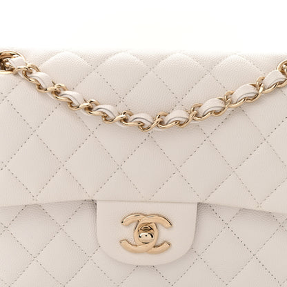 Chanel Caviar Quilted Small Double Flap White 8 of 11