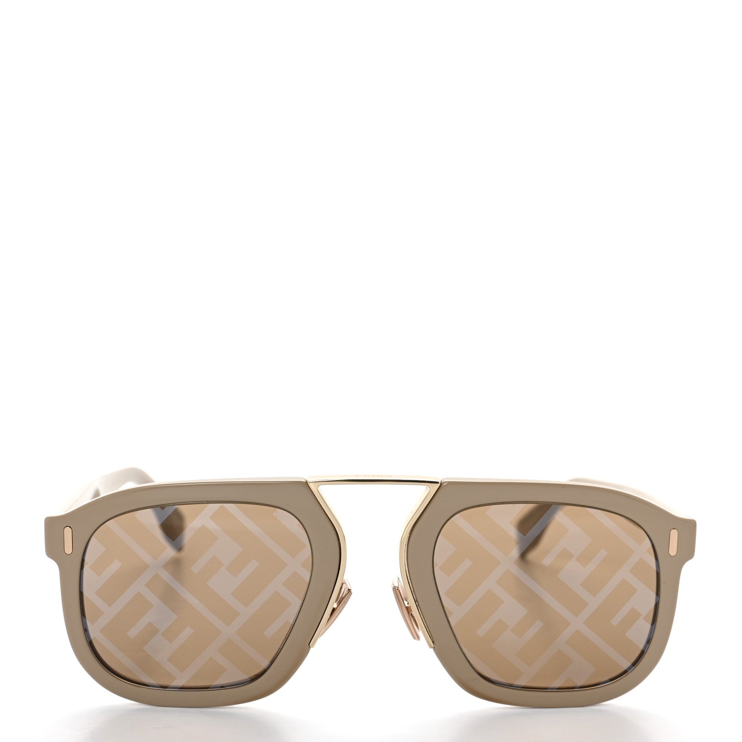 Fendi Acetate FF Aviator Sunglasses FF M0105/S Beige 2 of 8
