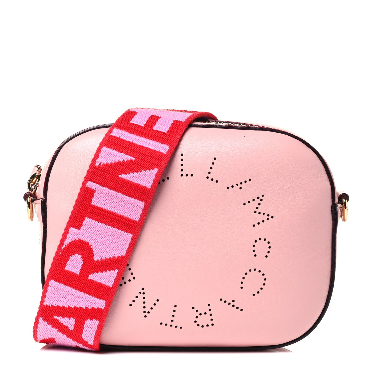 Eco Alter Nappa Perforated Logo Convertible Belt Bag Pink