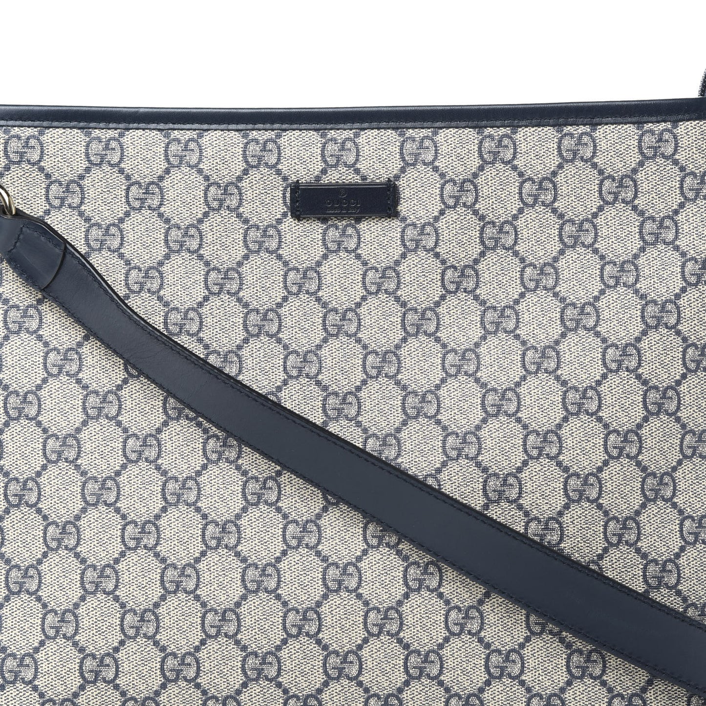 GG Plus Monogram Medium Flat Messenger Bag Navy