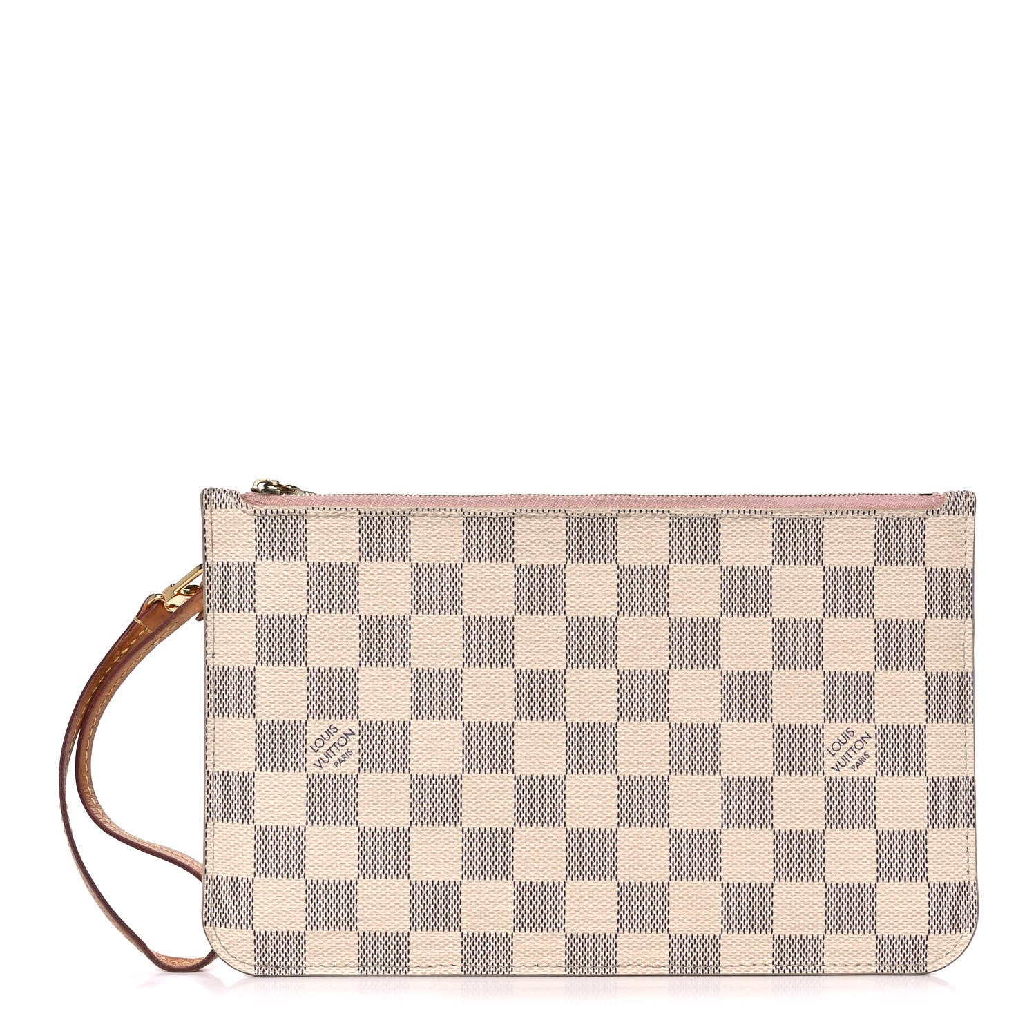 Louis Vuitton Damier Azur Neverfull MM GM Pochette Rose Ballerine 1 of 12