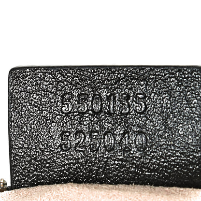 Gucci Azalea Calfskin Matelasse Diagonal Tall GG Marmont Crossbody Bag Black 8 of 12