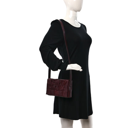 Bottega Veneta Paper Calfskin Maxi Intreccio Cassette Crossbody Bag Barolo 2 of 10