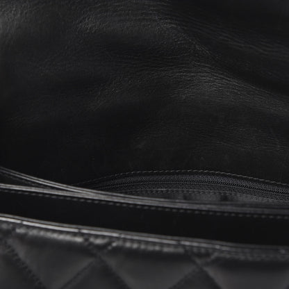 Chanel Lambskin Quilted 3 Accordion Flap Bag Black 11 of 12