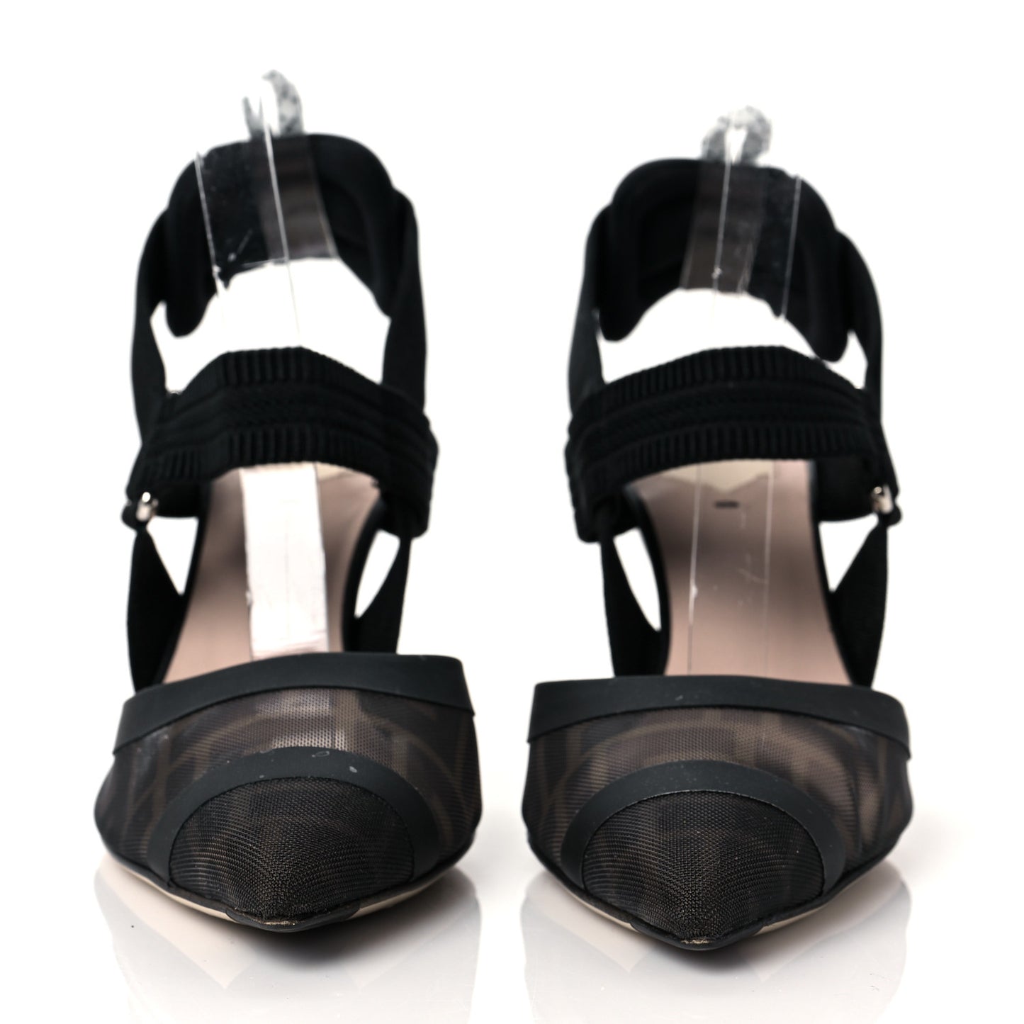 Technical Mesh FF Colibri Slingback Low-Heel Pumps 37.5 Black