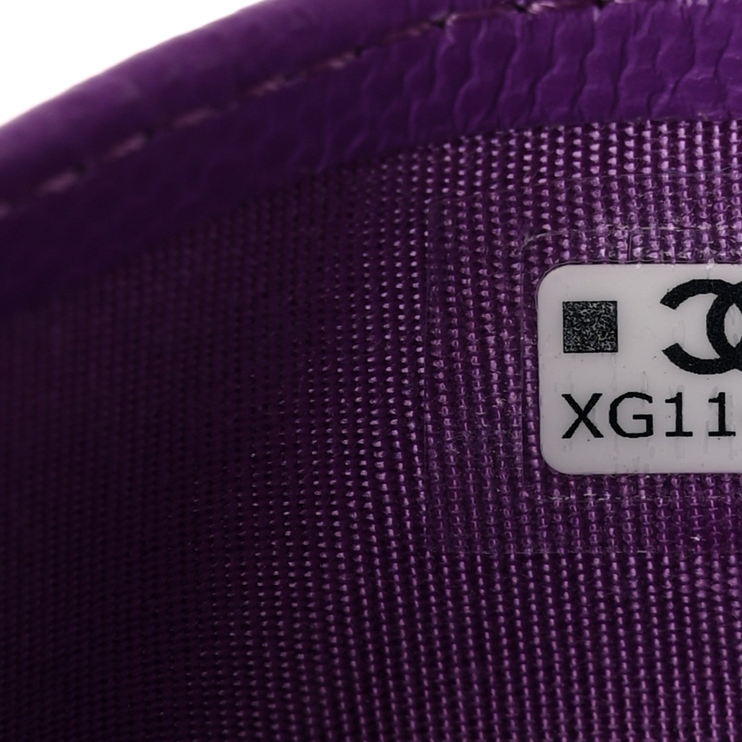 Chanel Caviar Quilted Card Holder Purple 8 of 8