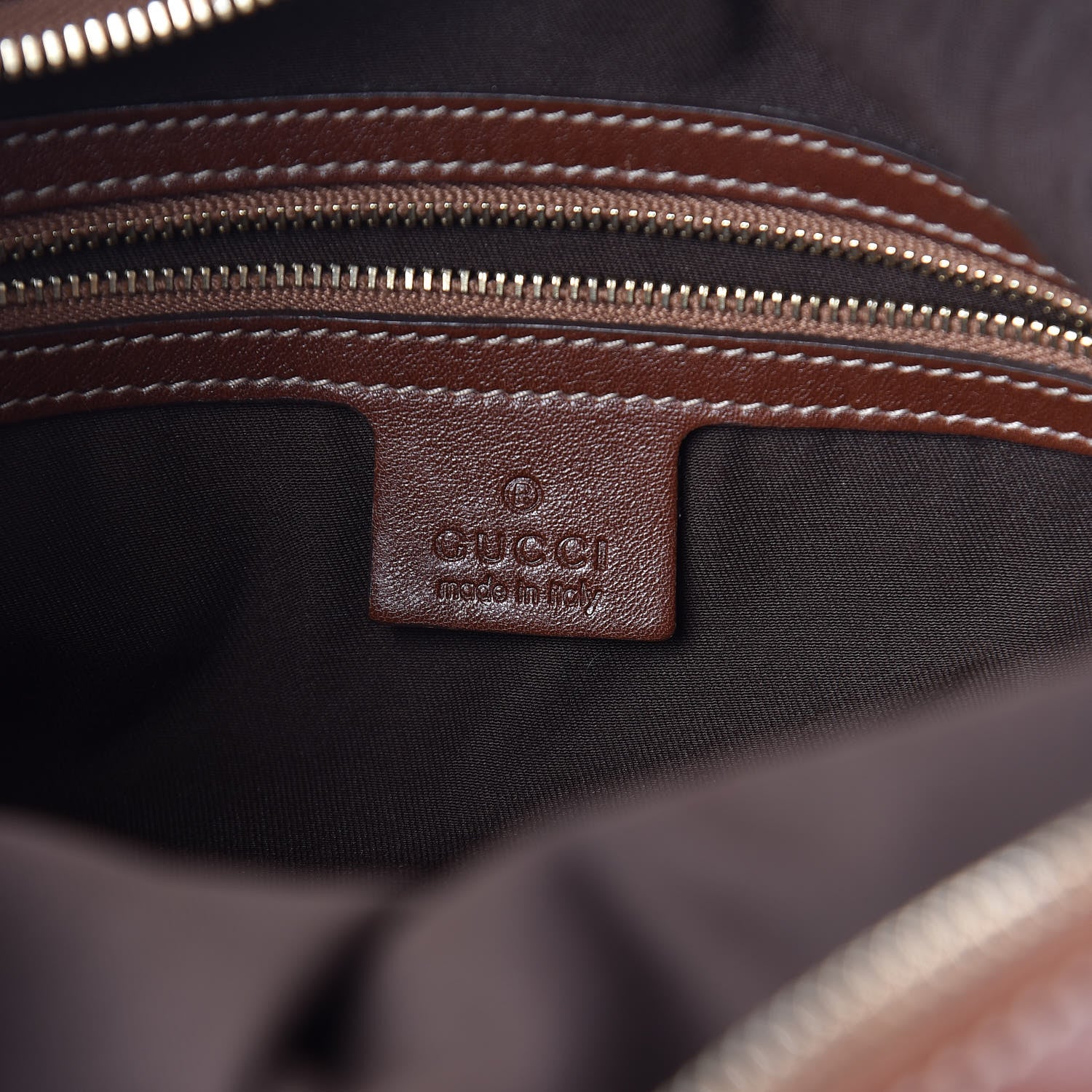 Gucci Calfskin Medium Horsebit Chain Hobo Brown 8 of 10