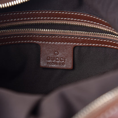 Gucci Calfskin Medium Horsebit Chain Hobo Brown 8 of 10