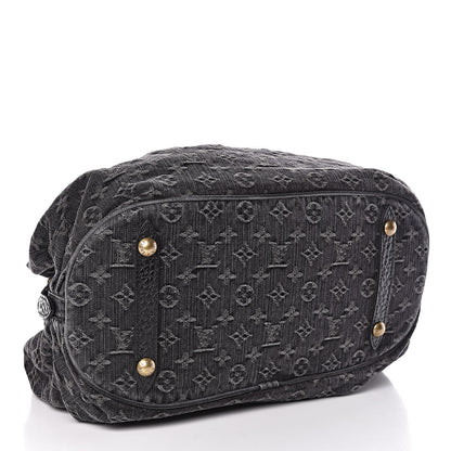 Louis Vuitton Denim Mahina XL Black 4 of 9