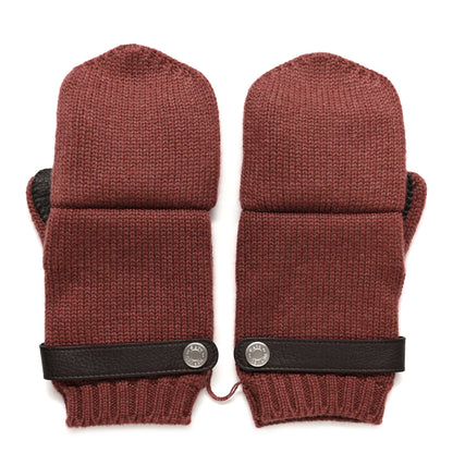 Hermes Cashmere Deerskin Baltimore Gloves M Rouge H Ebene 1 of 5