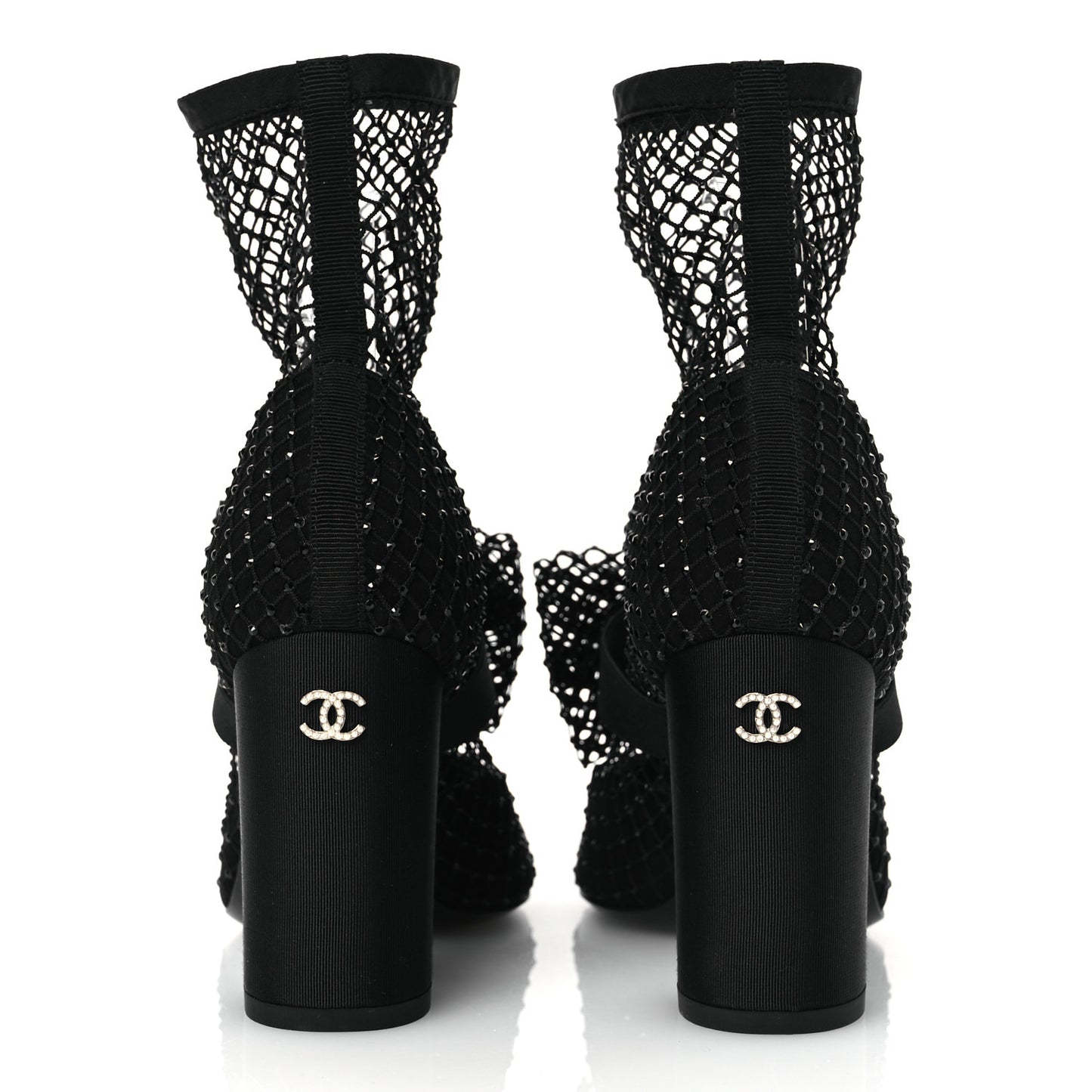 Resille Strass Kid Suede Patent Mary Jane Short Boots 36.5 Black