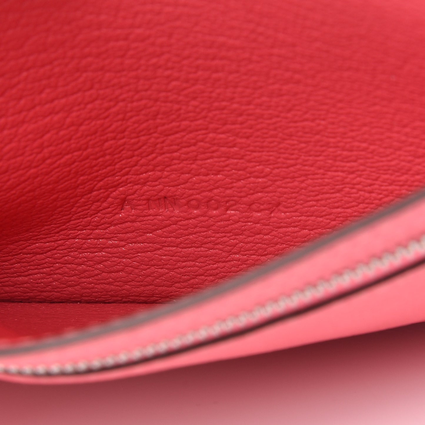 Chevre Mysore Bearn Compact Wallet Rose Lipstick