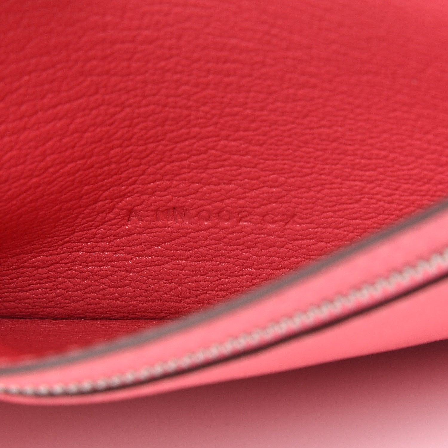 Hermes Chevre Mysore Bearn Compact Wallet Rose Lipstick 7 of 10