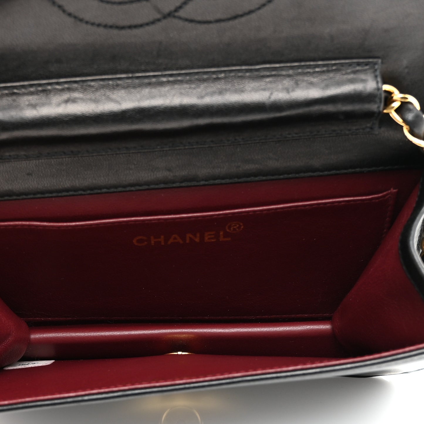 Lambskin Quilted Small Single Flap Black