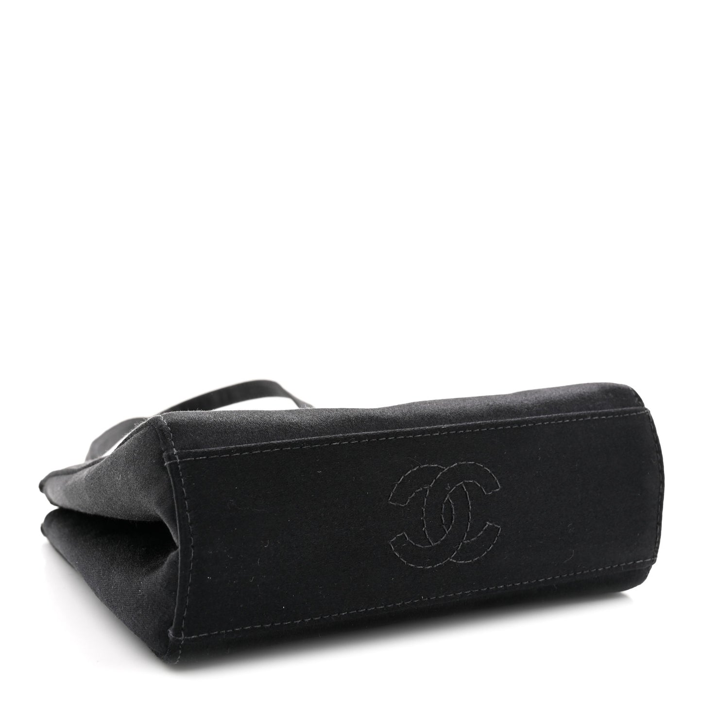 Satin Crystal Evening Bag Black Black