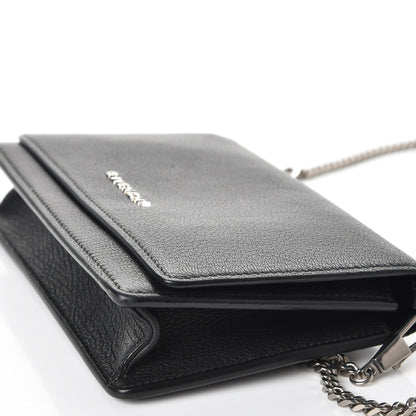 Givenchy Sugar Goatskin Pandora Chain Wallet Black 11 of 11