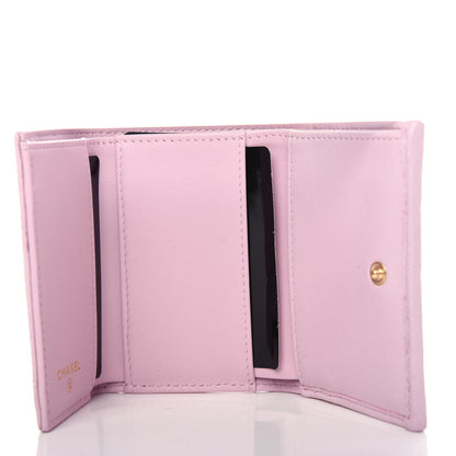 Chanel Goatskin Quilted Chanel 19 Flap Wallet Pink 5 of 9