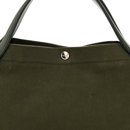 The Row Cotton Twill East West Idaho Tote Green 7 of 9