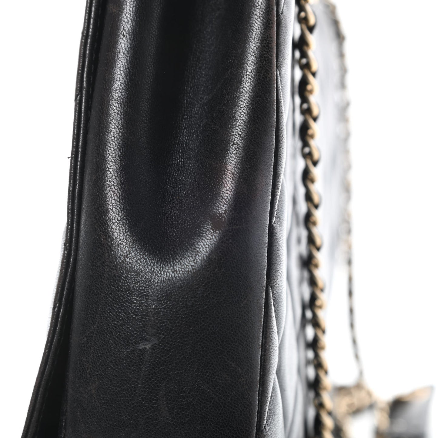 Lambskin Quilted Medium Diamond CC Flap Black