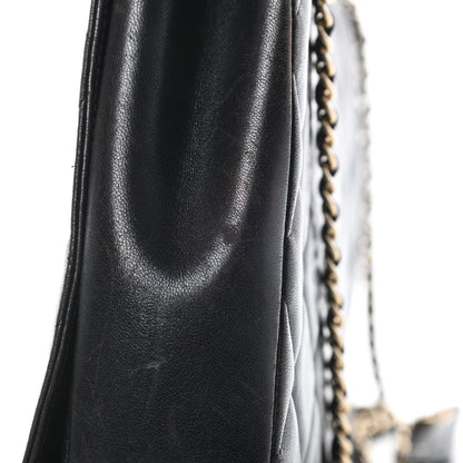 Chanel Lambskin Quilted Medium Diamond CC Flap Black 19 of 19