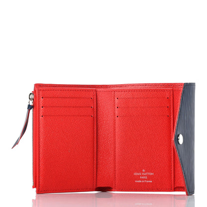 Louis Vuitton Epi Victorine Wallet Indigo Coquelicot 5 of 7