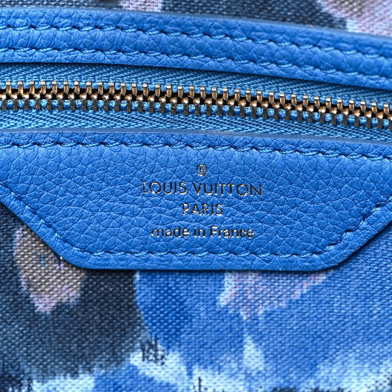 Louis Vuitton Monogram Articles de Voyage Ikat Neverfull GM Grand Blue 5 of 11