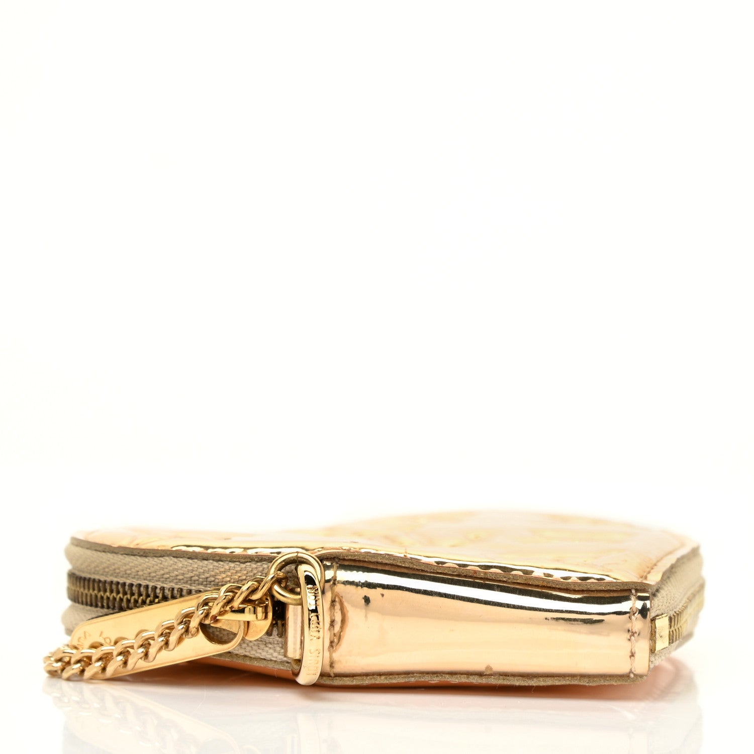 Louis Vuitton Monogram Miroir Heart Coin Purse Gold 4 of 9