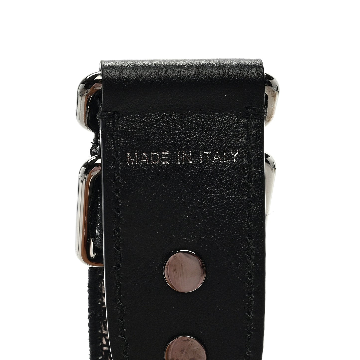 Canvas Embroidered Shoulder Strap Black Ultramatte