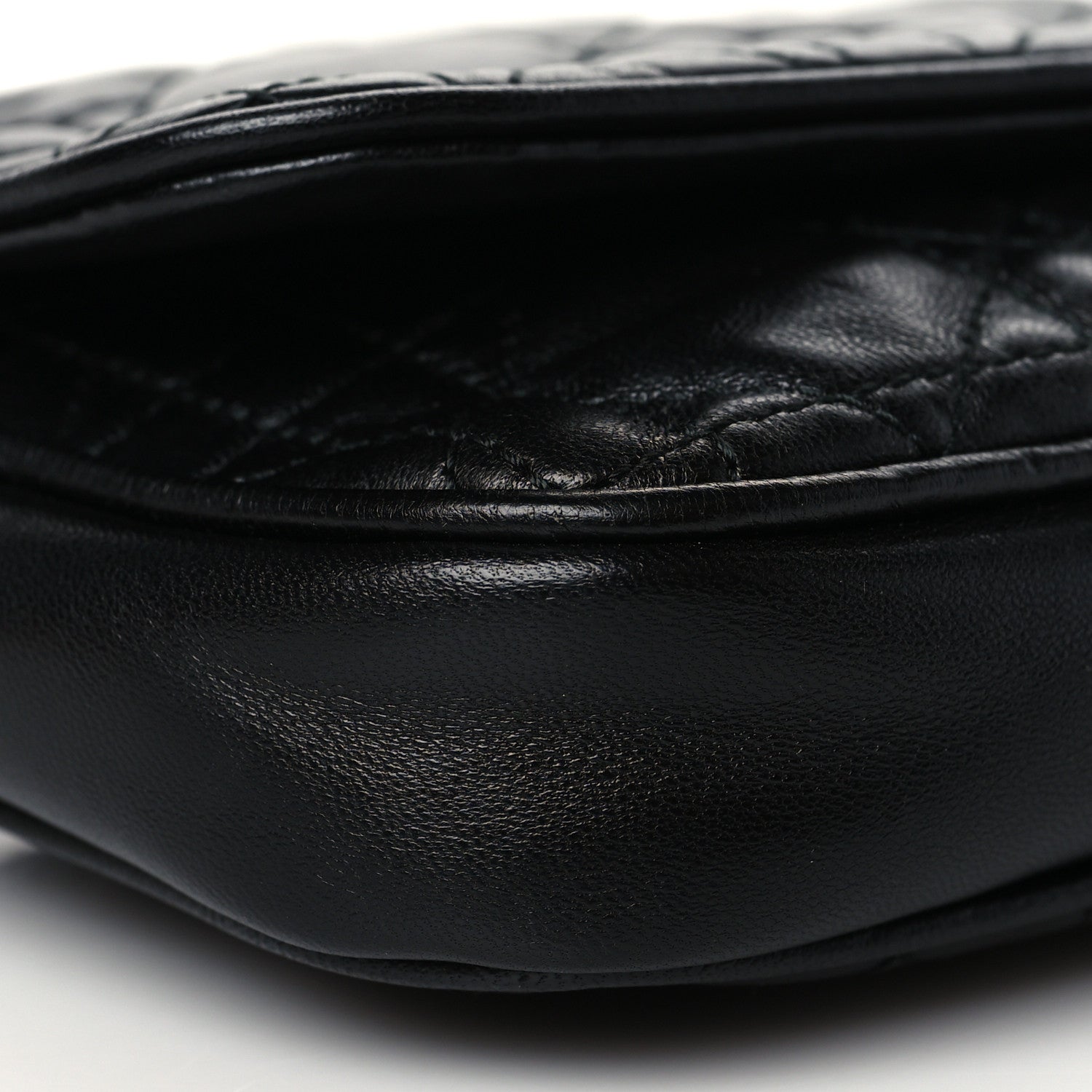 Christian Dior Lambskin Cannage Lady Dior Pochette Black 9 of 10