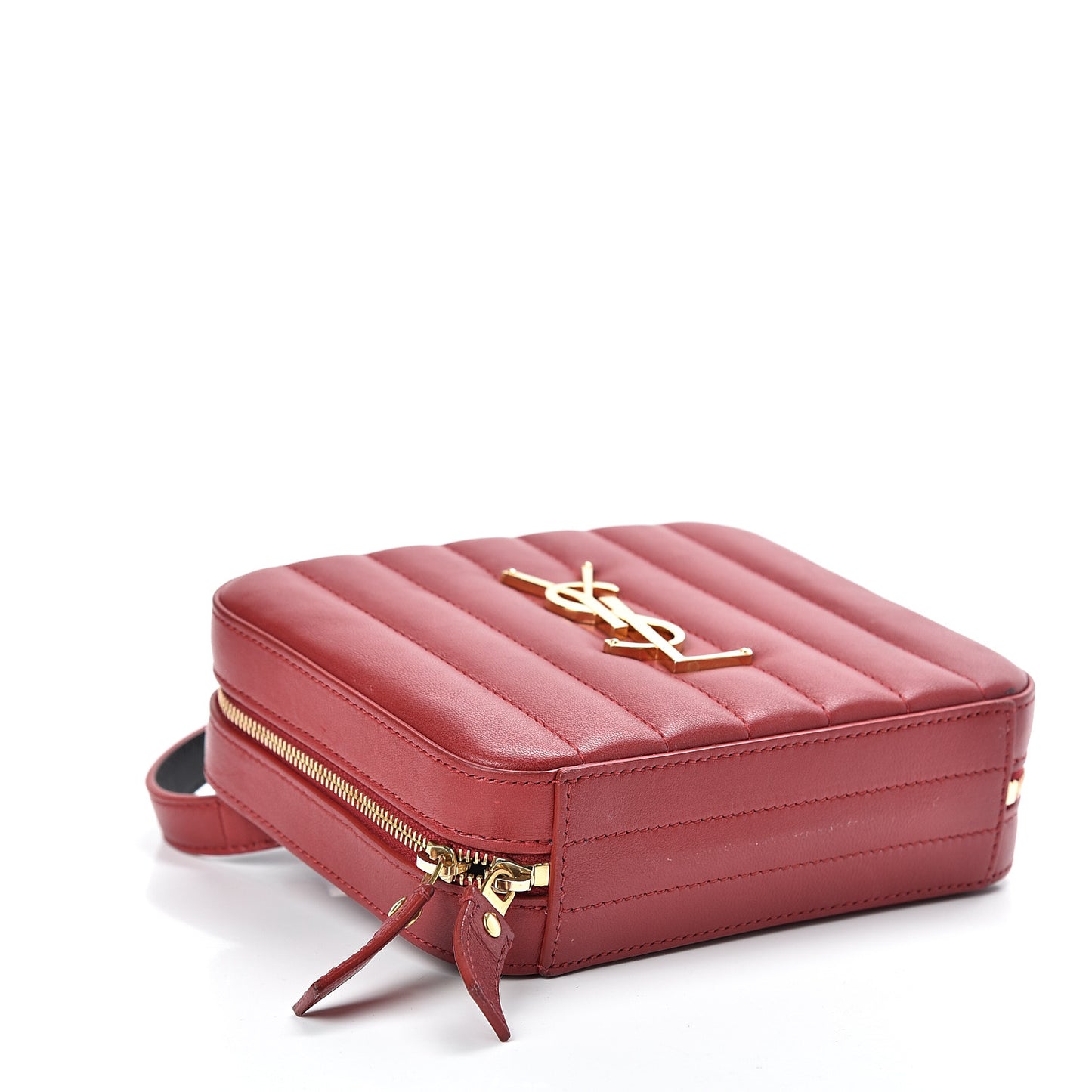Lambskin Matelasse Vicky Monogram Belt Bag Eros Red