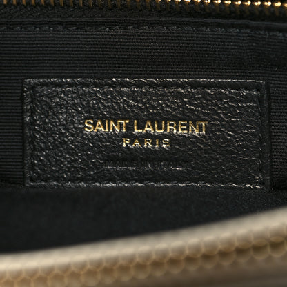 Saint Laurent Calfskin Y Quilted Monogram Medium Loulou Chain Satchel Crema Soft 7 of 12