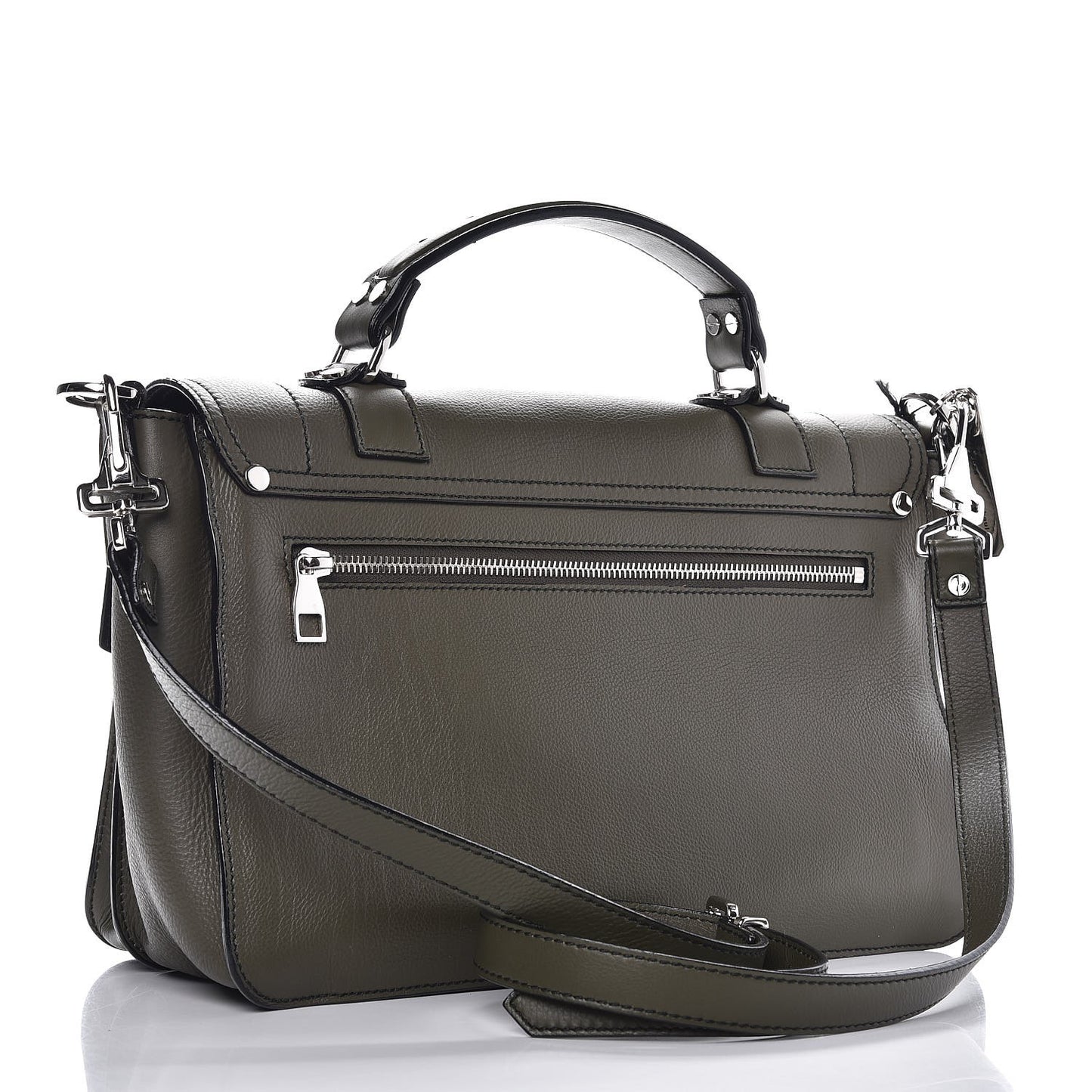 Grained Calfskin Medium PS1 Plus Satchel Cypress