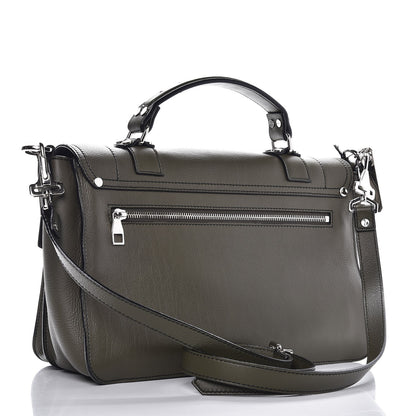 Proenza Schouler Grained Calfskin Medium PS1 Plus Satchel Cypress 3 of 8