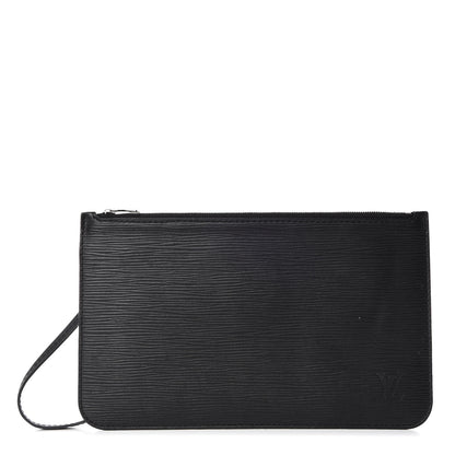 Louis Vuitton Epi Neverfull Pochette MM GM Black 1 of 8