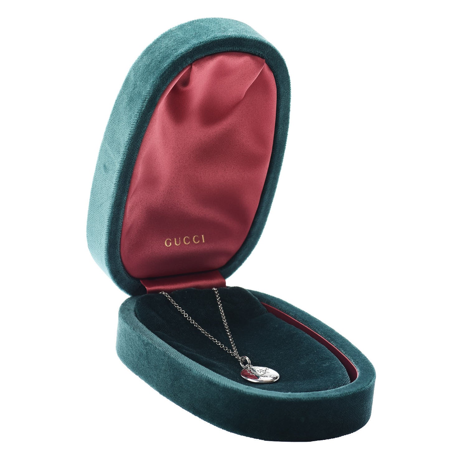 Gucci Sterling Silver Blind for Love Pendant Necklace 5 of 5
