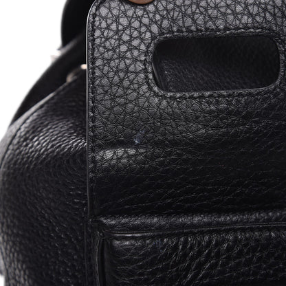 Gucci Cellarius Calfskin Medium Bamboo Backpack Black 9 of 14