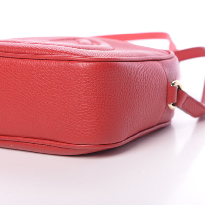 Gucci Pebbled Calfskin Small Soho Disco Bag Vibrant Red 10 of 10
