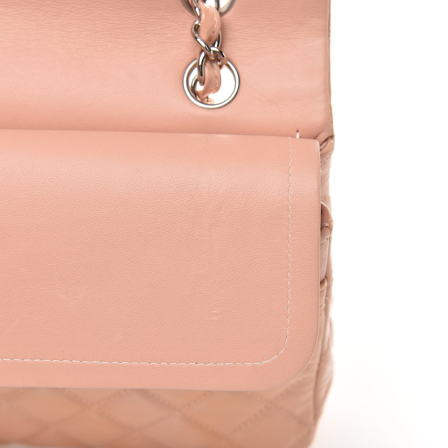 Chanel Patent Quilted Medium Double Flap Light Pink 11 of 18