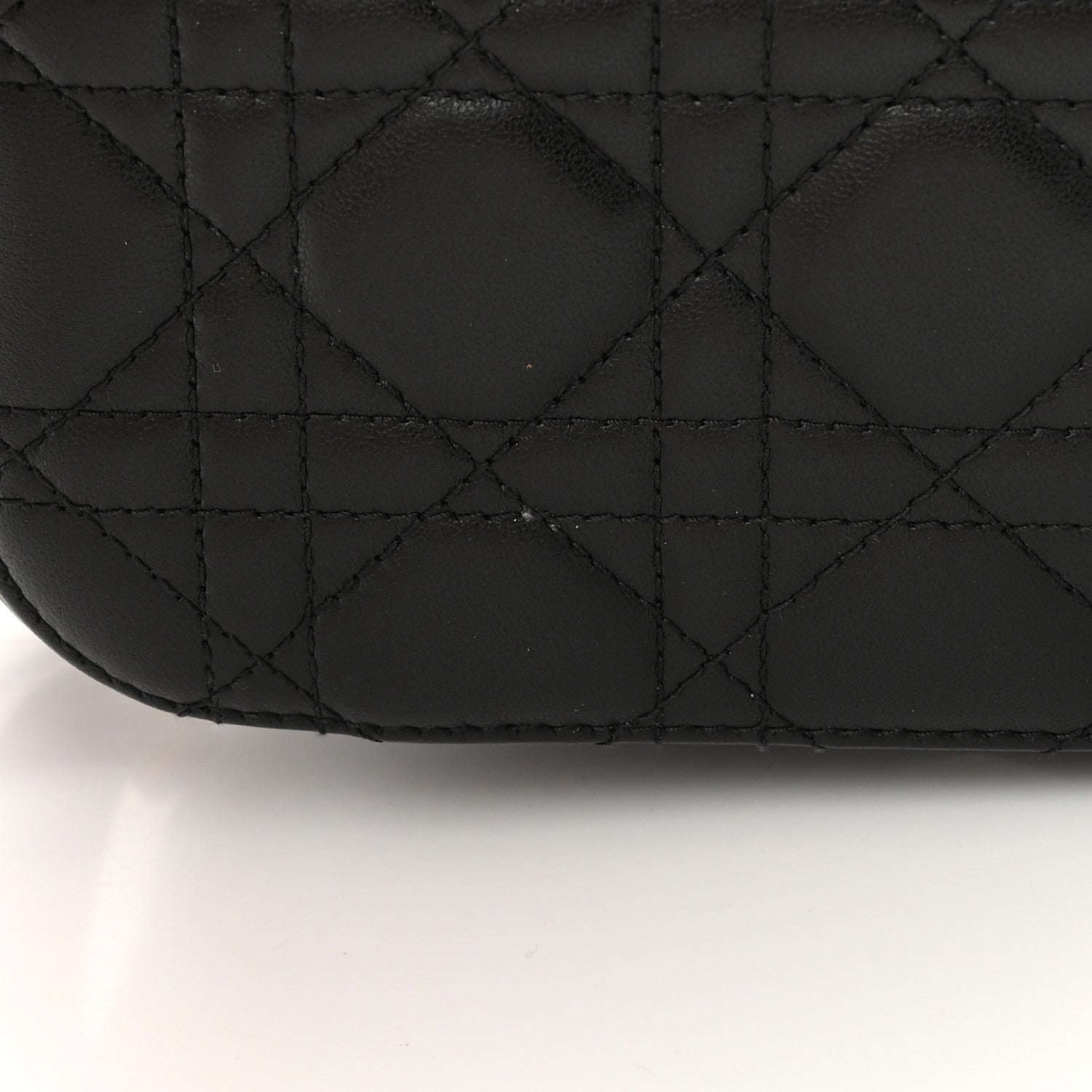 Christian Dior Lambskin Cannage Small Diortravel Vanity Case Black 16 of 19