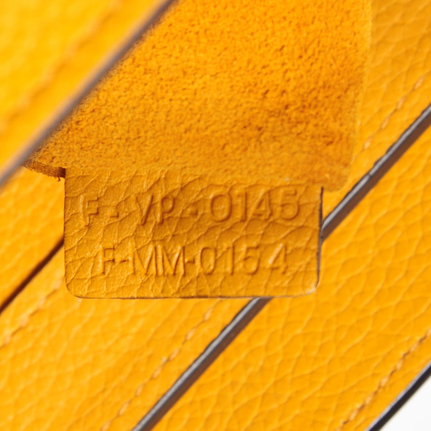 Drummed Calfskin Micro Luggage Ocre