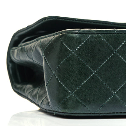 Chanel Lambskin Quilted Small Double Flap Green 5 of 11
