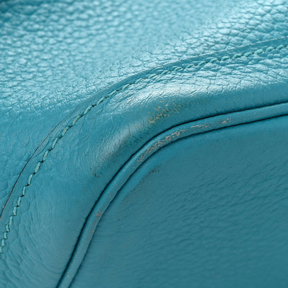 Hermes Vache Country Garden Party 36 MM Turquoise 14 of 16