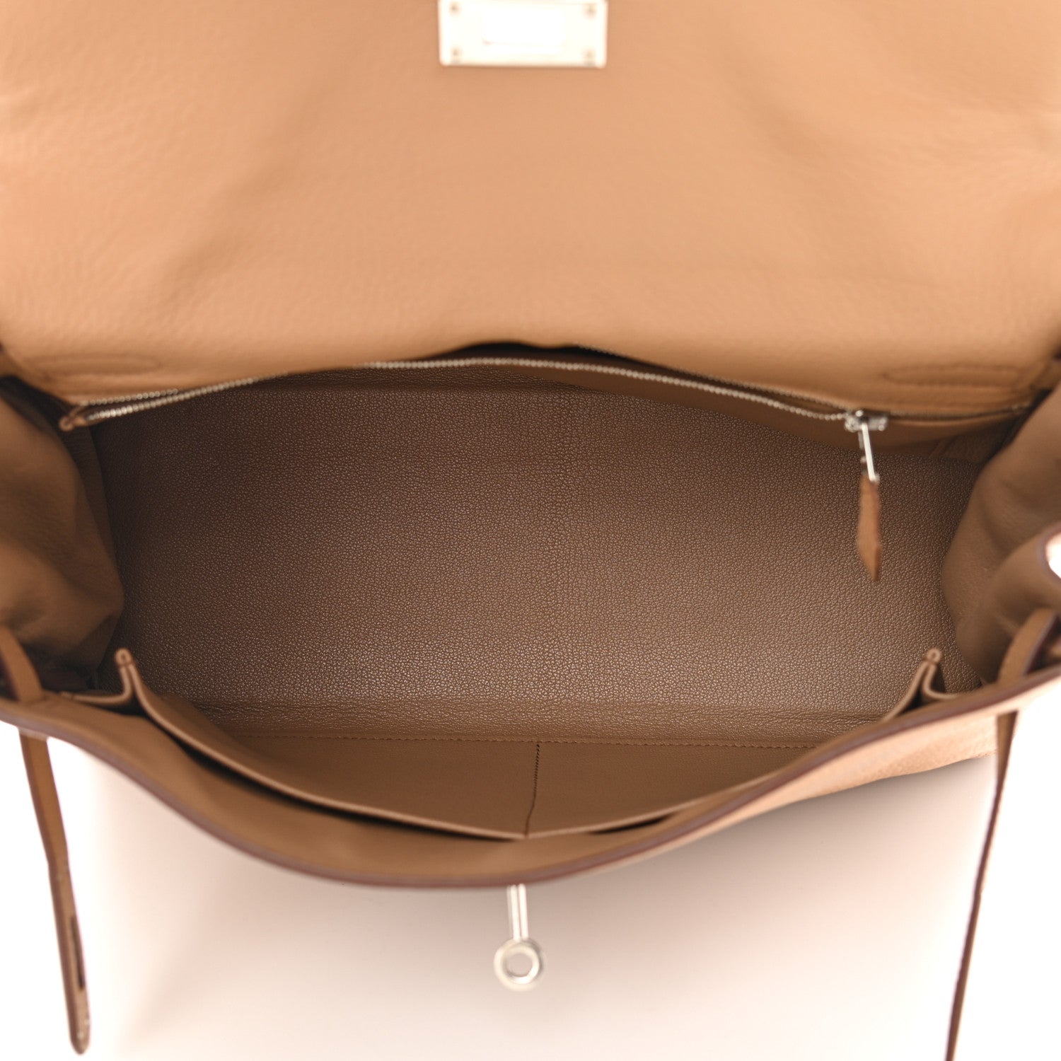 Hermes Taurillon Clemence Kelly Retourne 32 Camel Tabac 5 of 13
