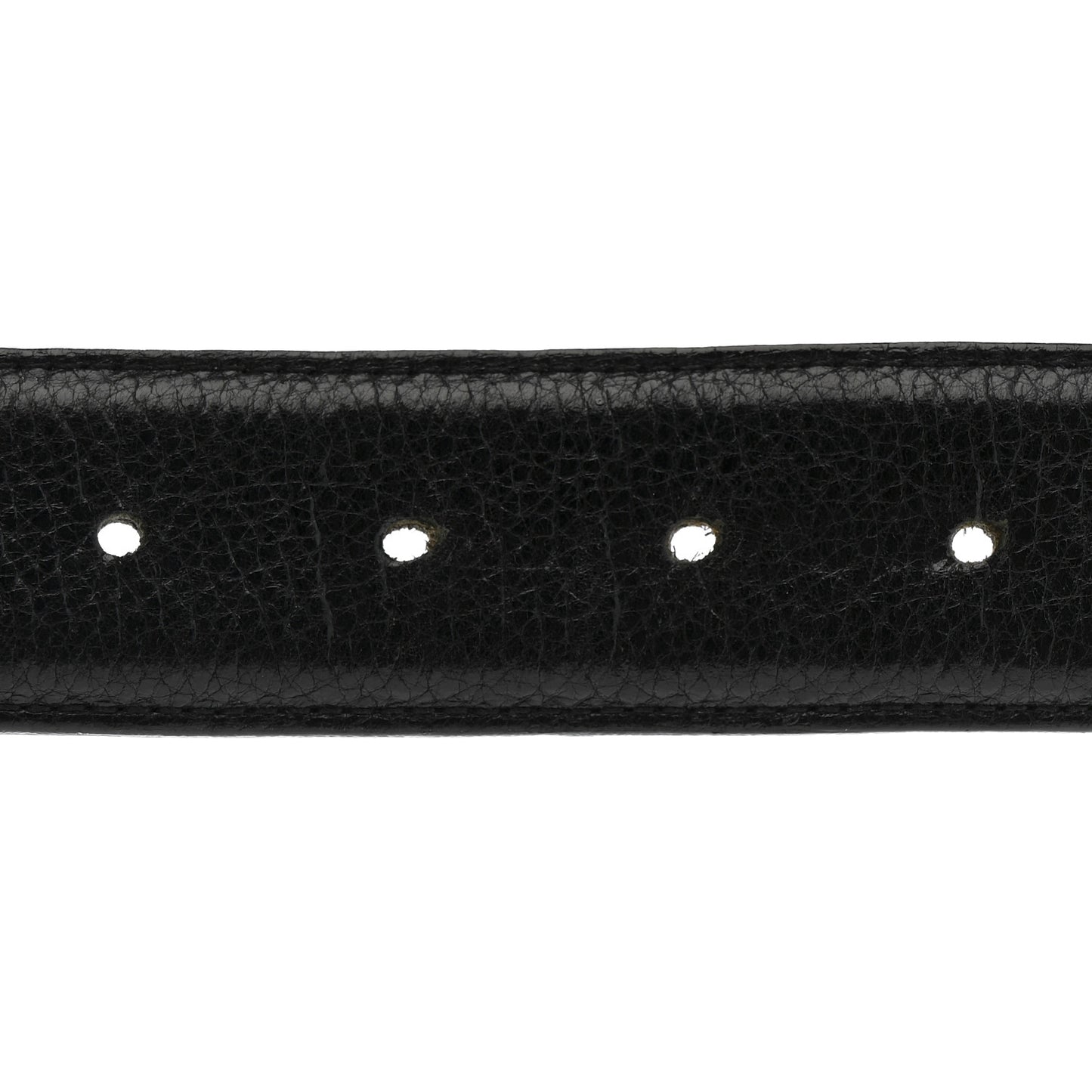 Calfskin Sterling Silver Cross Oval Belt 85 34 Black