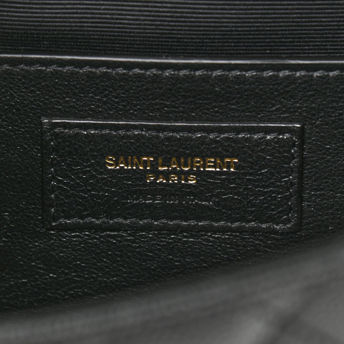 Grain De Poudre Textured Mixed Matelasse Triquilt Medium Monogram Satchel Black