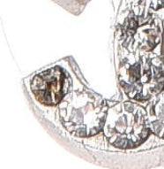 Crystal Mini Timeless CC Earrings Silver
