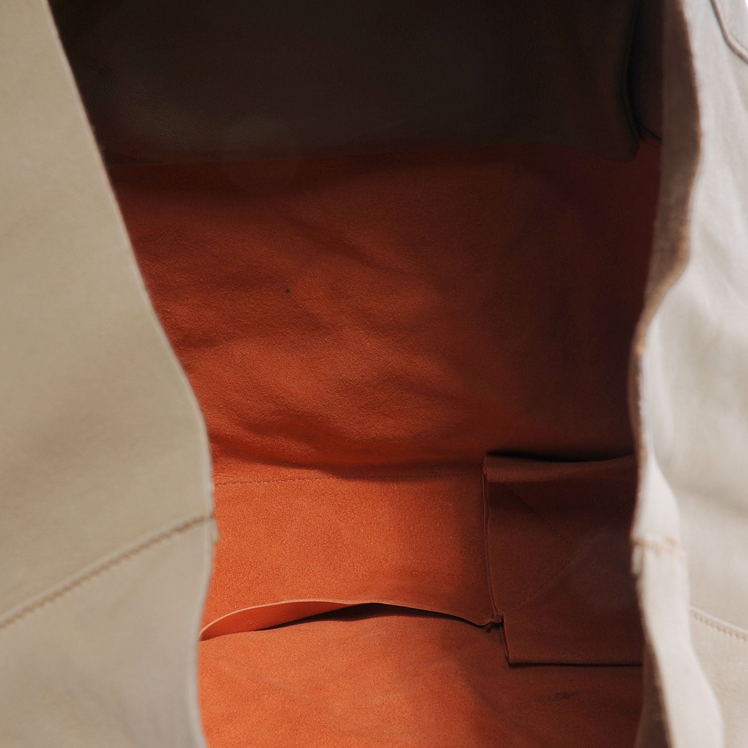 Celine Lambskin Bi-Cabas Fluo Peach 6 of 9