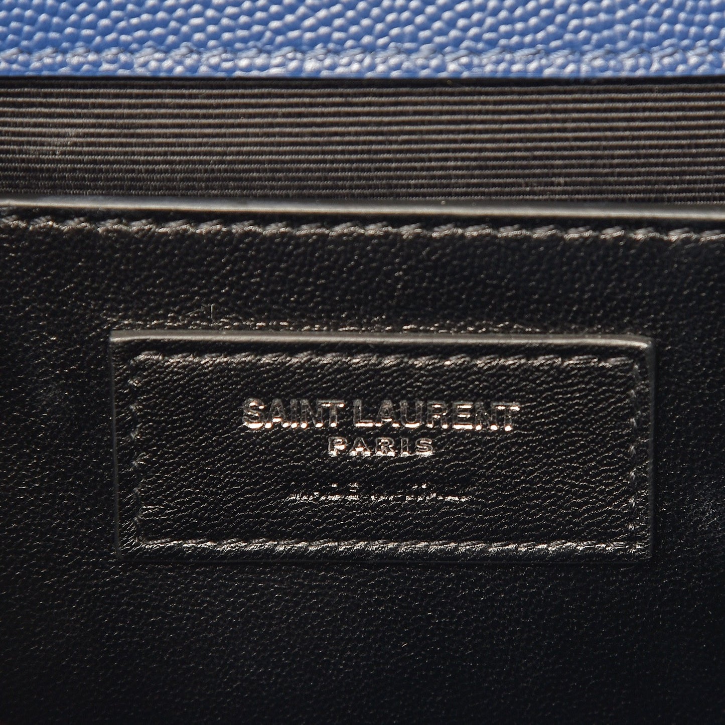 Grain De Poudre Textured Mixed Matelasse Triquilt Medium Monogram Satchel Denim