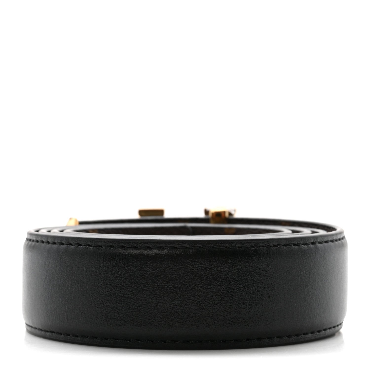 Louis Vuitton Calfskin Monogram 30mm Pretty LV Reversible Belt 90 36 Black 2 of 6